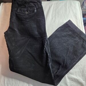Polo Ralph Lauren Kids Thick Corduroy Pants Black Size 12 Straight Leg Casual
